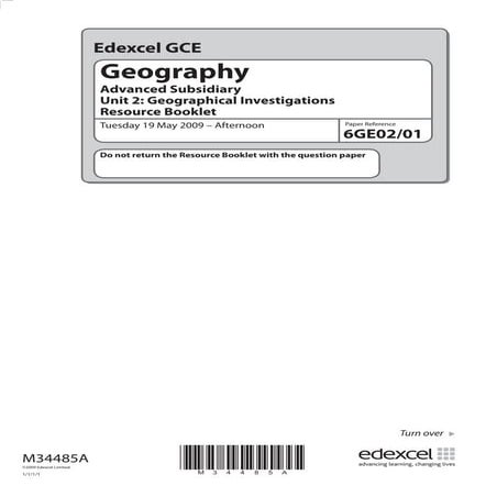 May 2009 Geog Investigations booklet