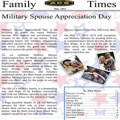 May  2012 newsletter