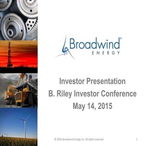 May 2015 investor deck b  riley final