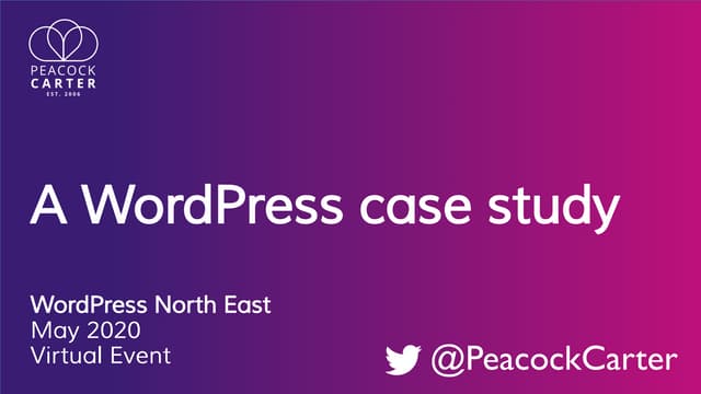 A WordPress website case study - Advanced Custom Fields