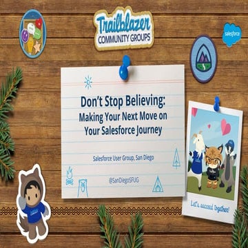 Don’t Stop Believing: Making Your Next Move on your Salesforce Journey