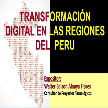 Transformación Digital en las Regiones del Peru