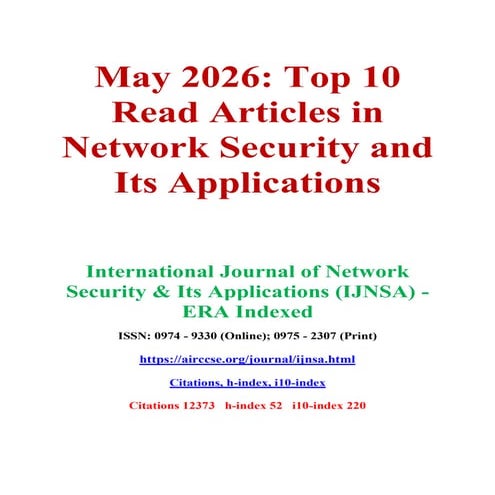 May 2026 - Top 10 Read Articles in Network Security and Its ...