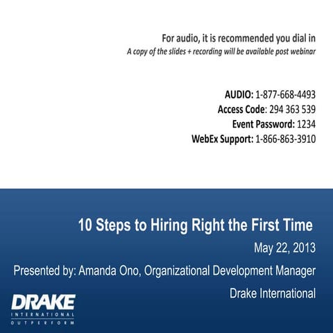 Hire Right the First Time