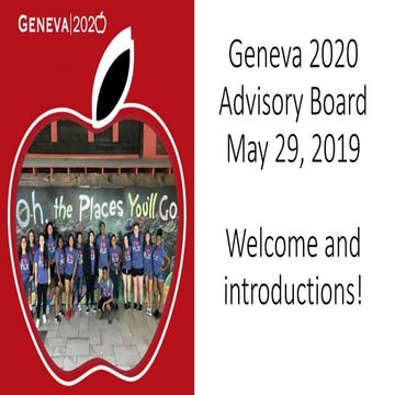May 29 2019 Geneva 2020 Advisory Board