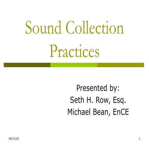 Sound E-Discovery Collection Practices
