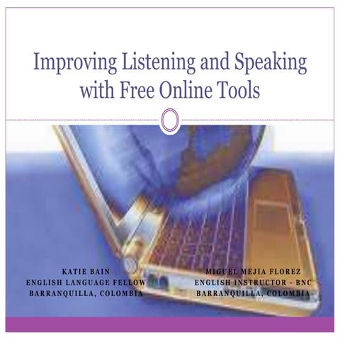 May 7 webinar improving listening and speaking with free online tools