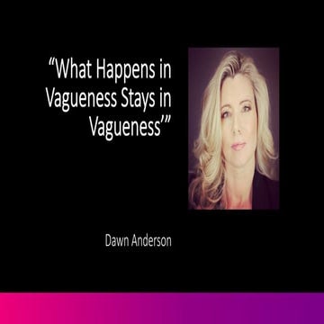 Conductor C3 2019 - NLP and Search Intent: What Happens in Vagueness Stays in...
