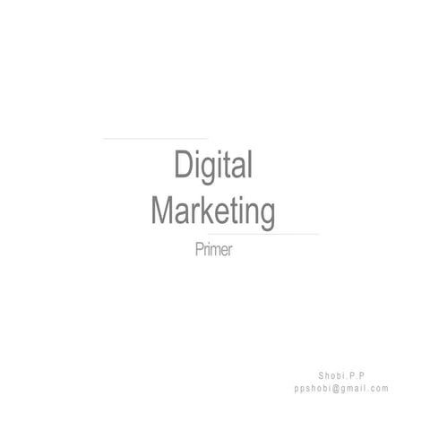 Digital Marketing Primer