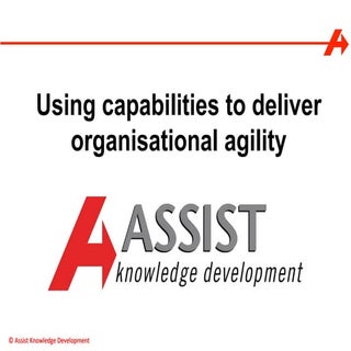 Using Capabilities to Deliver Organ...