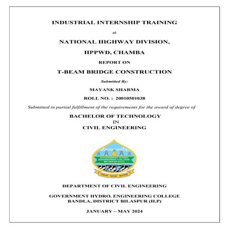 Internship Report Semester 2 Civil Engineering. | PDF