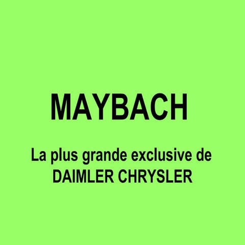 Maybach et autres_jmc