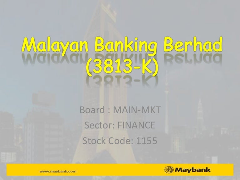 Analysis Of Maybank Berhad Slide Present Maf630