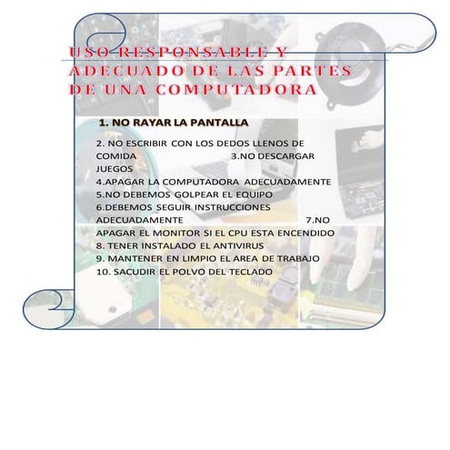 Reglas del uso responsable de la computadora | DOCX