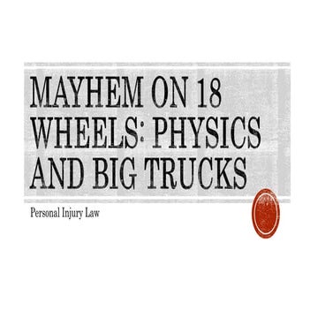 Truck accident injuries | PDF