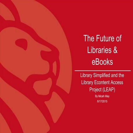 eBooks and the future of libraries