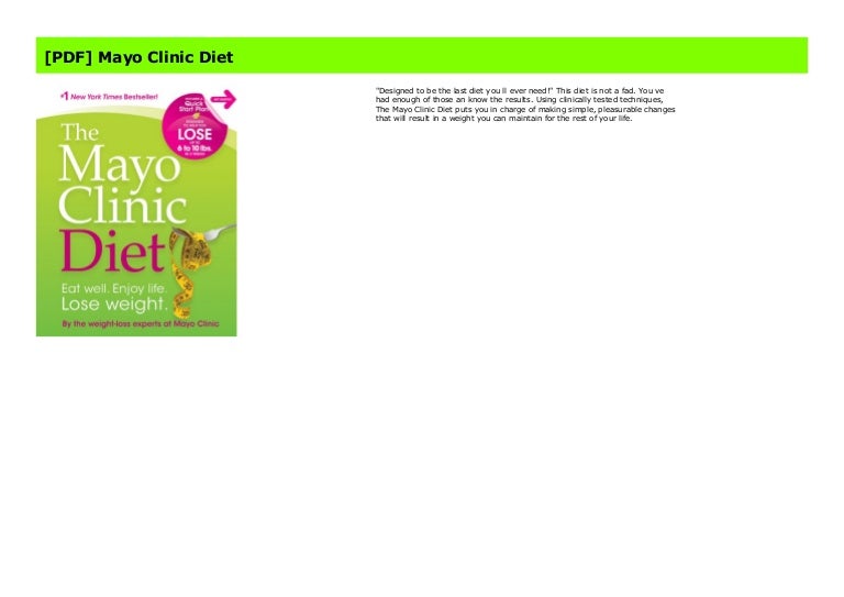 [PDF] Mayo Clinic Diet
