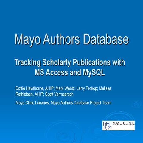 Dottie Hawthorne Open Forum - MLA 2011