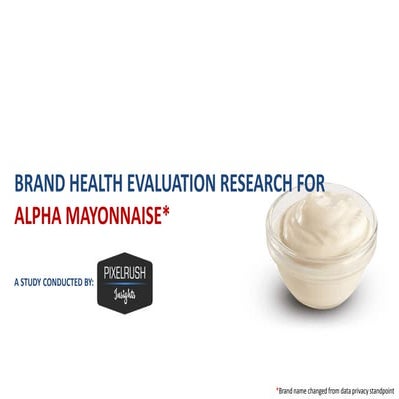 Mayonnaise - Online Brand Health Study 