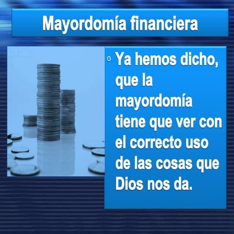 Mayordomía Financiera