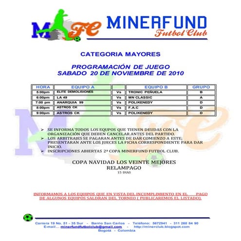 Mayores noviembre 20