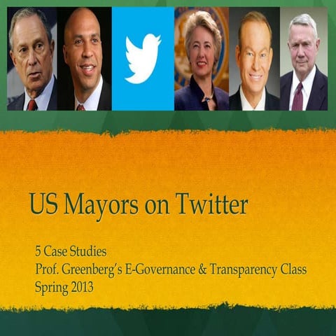 Mayors on Twitter