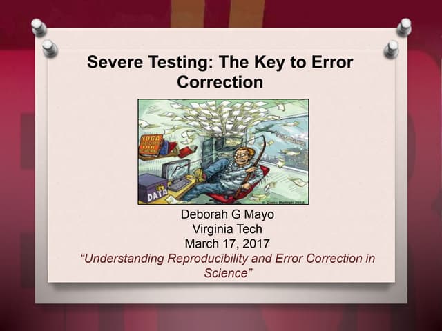 Severe Testing: The Key to Error Correction