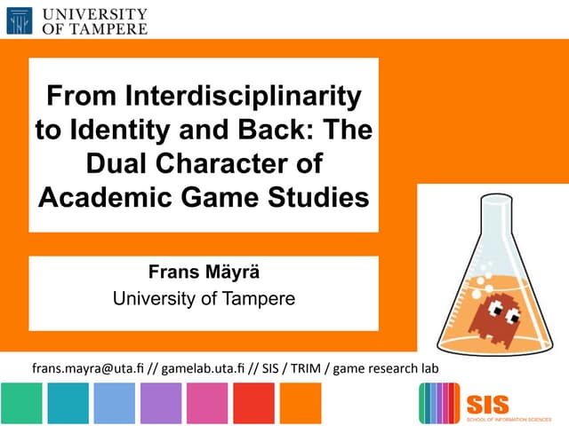 From Interdisciplinarity to Identity and Back: The Dual Character of Academic...