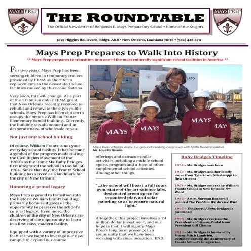 Mays prep the roundtable issue viii
