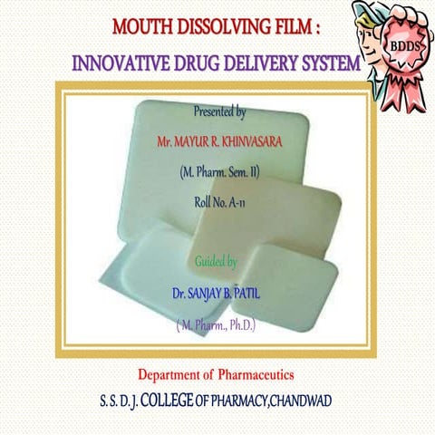 Mouth Dissolving Film