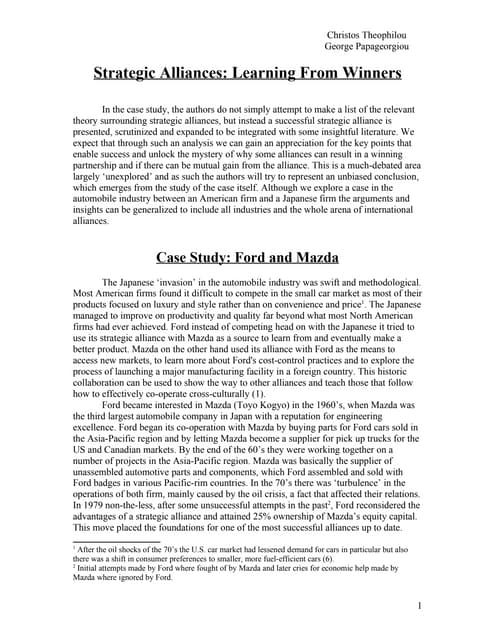 Essay on ford