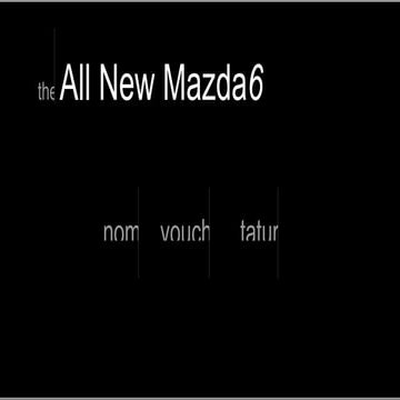 Mazda6 Introduction -- PowerPoint Presentation