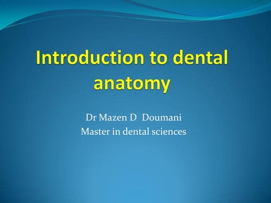 Tooth Anatomy Ppt Free Anatomy PowerPoint Templates & Google Slides