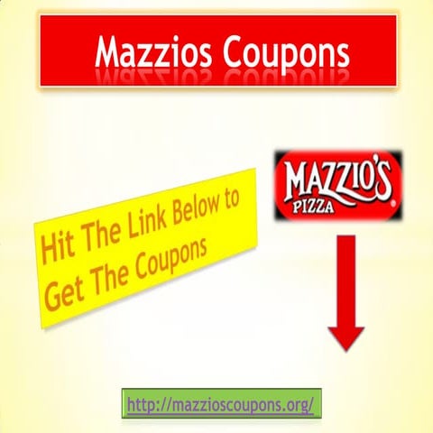 Mazzios coupons | PPT