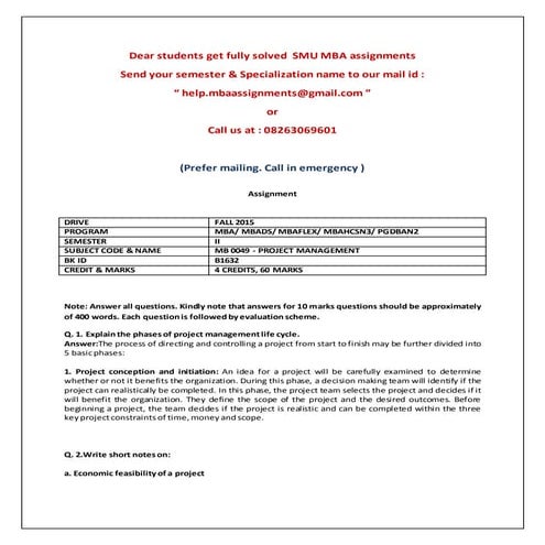 Mb0049   project management