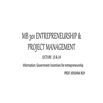 MB 301 ENTREPRENEURSHIP & PROJECT MANAGEMENT  13&14.pptx