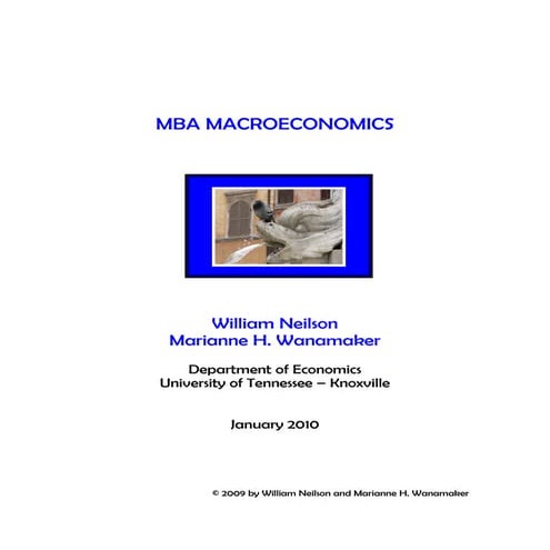 Macro Economics For MBA