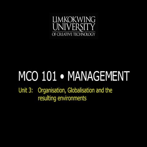 MBA MCO101 Unit 3 Lecture 4 20080622