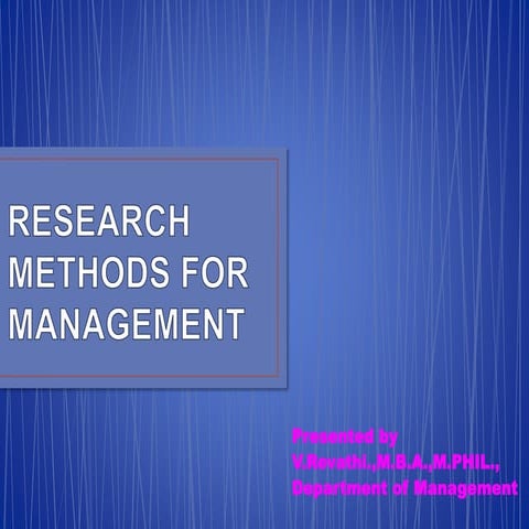 Mba   research management u - i