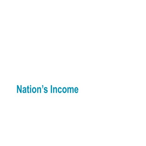 Mba 1 me u 3.1 national income