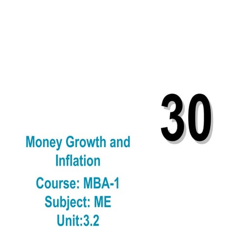 Mba 1 me u 3.2 inflation