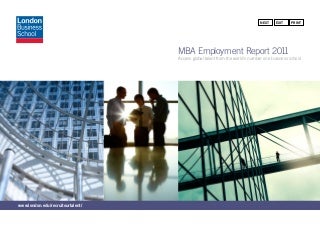 MBA 2011 employment report - London Business School