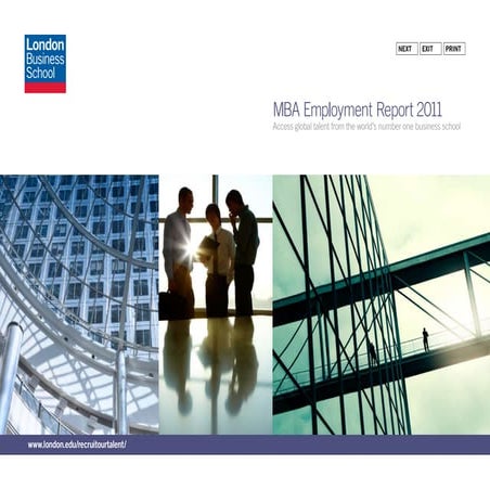 MBA 2011 employment report - London Business School 