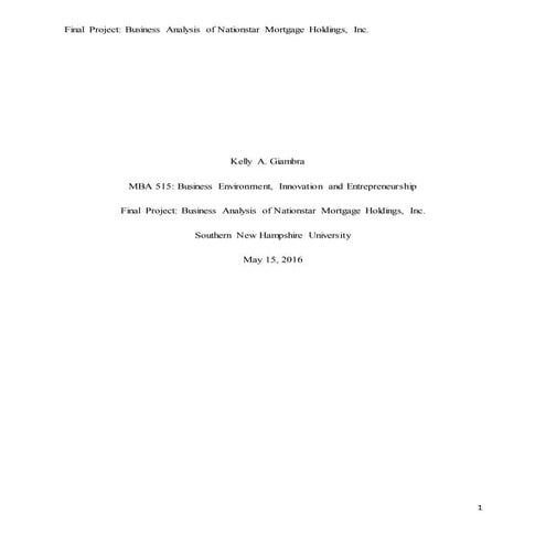 FINAL PROJECT-MBA | PDF