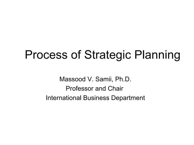 Strategy Review Evaluation And Control