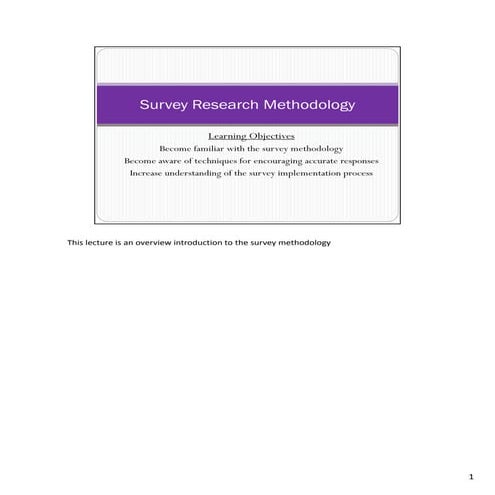 Mba724 s4 3 survey methodology