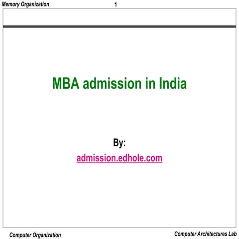 Mba admission in india