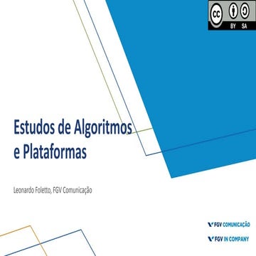 Estudos de algoritmos e plataformas - MBA Anatel FGV 2025