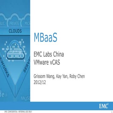 Mobile Backend as a Service via Cloud Foundry