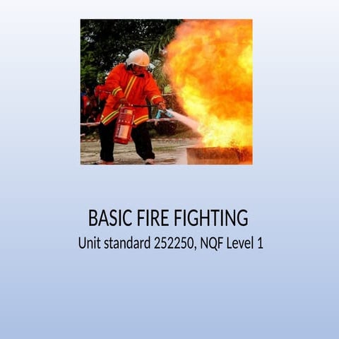 Fire & safety training | PPTX